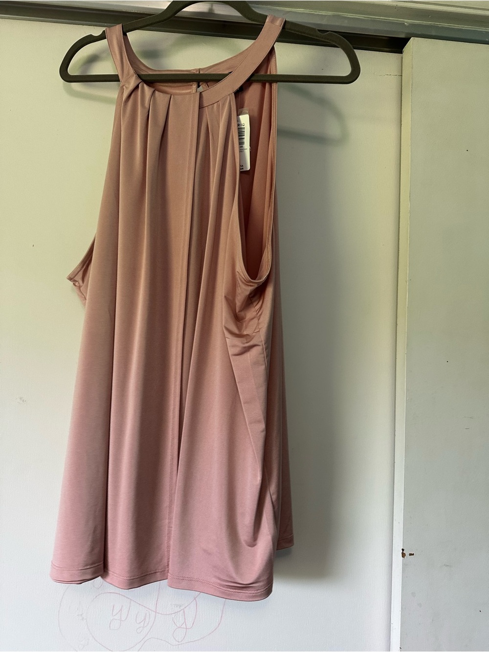 Women’s Sleeveless A-Line Blouse in Dusty Rose